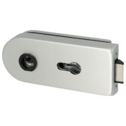 Cerradura de puerta de vidrio Dorma Glas Studio Rondo, manilla + PZ | 81020215099 | Aluminio EV1