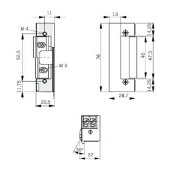 Dorma Basic R E | Abrepuertas eléctrico | 6-12 V AC/DC