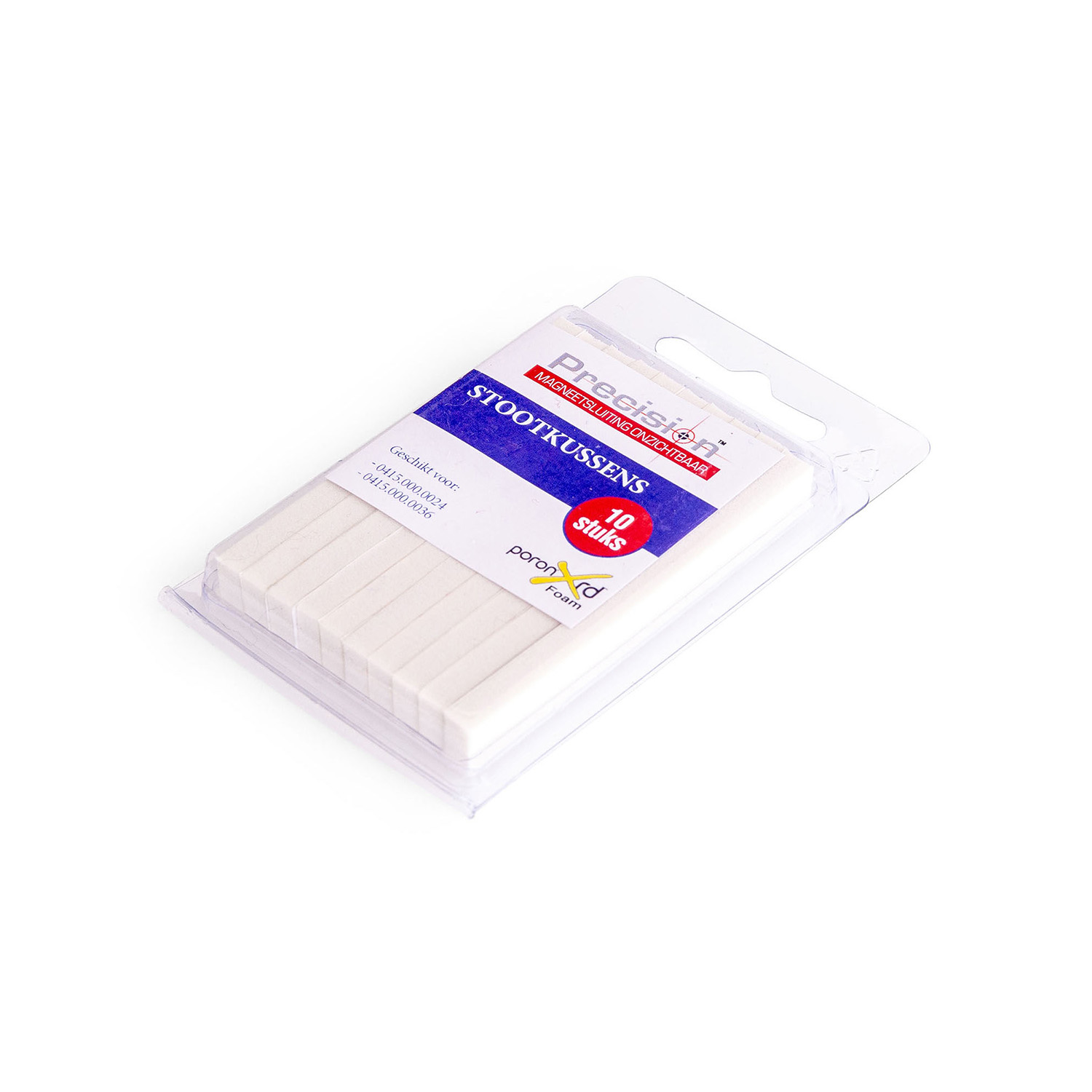 Dulimex | Tiras de espuma insonorizantes | Para cierres magnéticos Precision | 75x10x5 mm | 10 unidades