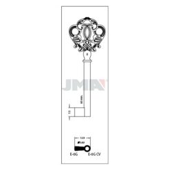 Llave en bruto JMA E-0G – vista agrupada