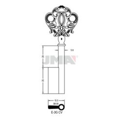 Llave en bruto JMA E-3G(CV)