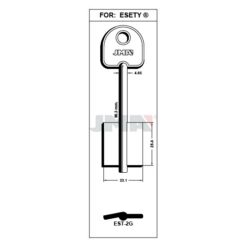 Llave en bruto JMA EST-2G – vista agrupada