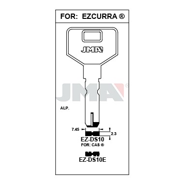 Llave en bruto JMA EZ-DS10E – vista agrupada
