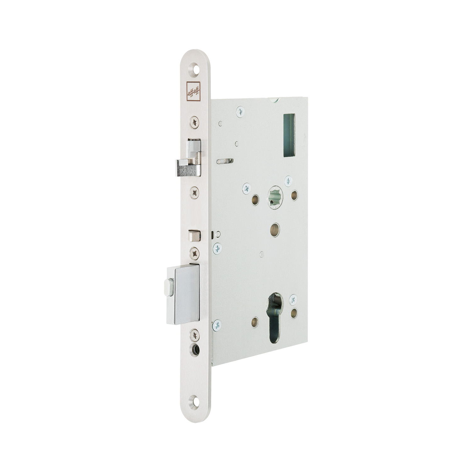 EffEff Mediator | Cerradura para montantes anchos | Entre ejes 72 mm | Autoblocante