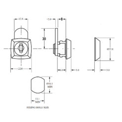 Euro-Locks 0202 | Cerradura de leva | Cuerpo de 8 mm - 2