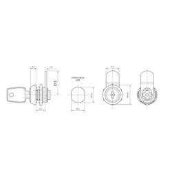 Euro-Locks F298 | Cerradura de leva | Leva recta | De llaves iguales - 5