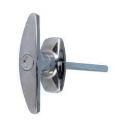 Euro-Locks 1617 | Manilla en T con cerradura | Cuadradillo 8 x 90 mm | Incluye 2 llaves