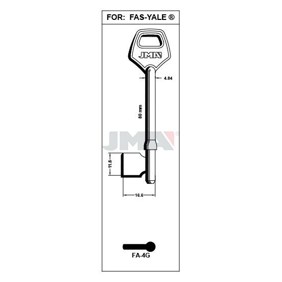 Llave en bruto JMA FA-4G – vista agrupada