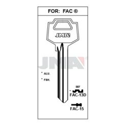 Llave en bruto JMA FAC-15 – vista agrupada