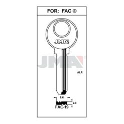 Llave en bruto JMA FAC-19 – vista agrupada