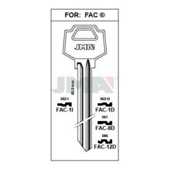 Llave en bruto JMA FAC-1I – vista agrupada