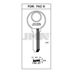 Llave en bruto JMA FAC-23 – vista agrupada