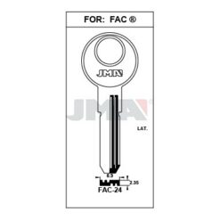 Llave en bruto JMA FAC-24 – vista agrupada