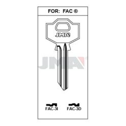 Llave en bruto JMA FAC-3D – vista agrupada