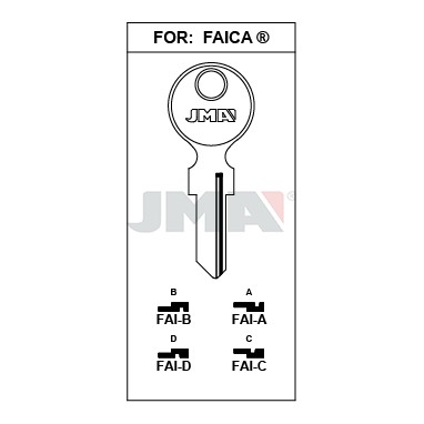 Llave en bruto JMA FAI-D – vista agrupada