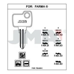 Llave en bruto JMA FAR-1D – vista agrupada