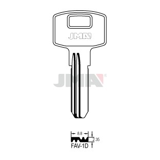 Llave en bruto JMA FAV-1D