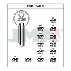 Llave en bruto JMA FB-12 – vista agrupada
