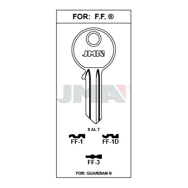 Llave en bruto JMA FF-1 – vista agrupada