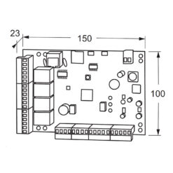 Maasland FLD2000U | Sistema de control de accesos Flexess Duo | Placa de ampliación