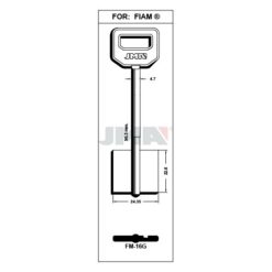 Llave en bruto JMA FM-16G – vista agrupada