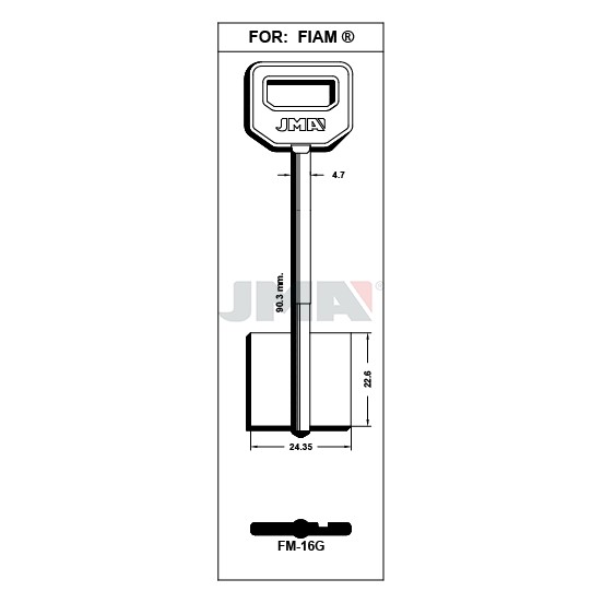 Llave en bruto JMA FM-16G – vista agrupada