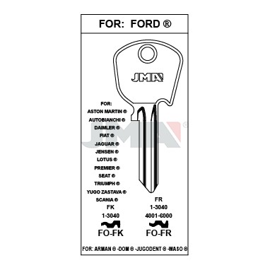Llave en bruto JMA FO-FK – vista agrupada