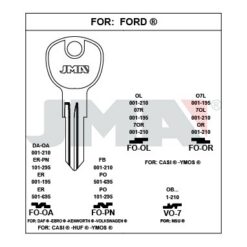 Llave en bruto JMA FO-OL – vista agrupada