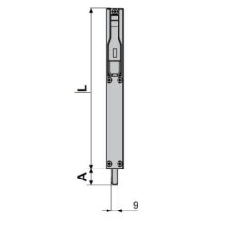 Fapim Titan 3715 | Pasador con palanca | 220 mm | Negro mate - 4