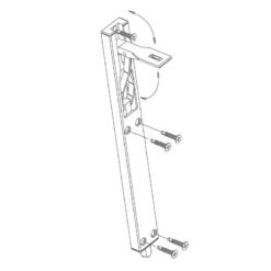 Fapim Titan 3715 | Pasador con palanca | 220 mm | Negro mate - 3