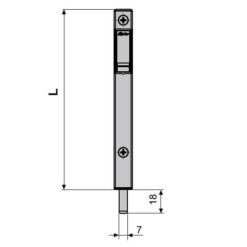 Fapim 3712 | Pasador con tirador | 150 mm