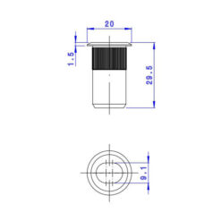 Fapim 3738 | Cazoleta para pasadores Titan, Titandue y Atlas - 2