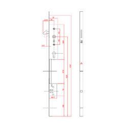 Ferco G-14411-00-0-1 | Cerradura de gancho para puertas correderas de madera