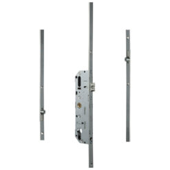 Ferco | Cerradura multipunto | 2 rodillos, ejes 70 mm, accionada por manilla