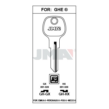 Llave en bruto JMA GH-GX – vista agrupada