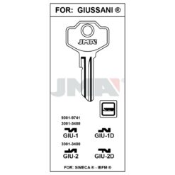 Llave en bruto JMA GIU-2D – vista agrupada