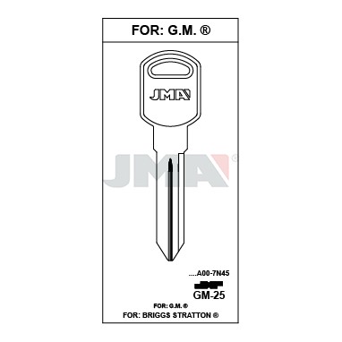 Llave en bruto JMA GM-25 – vista agrupada