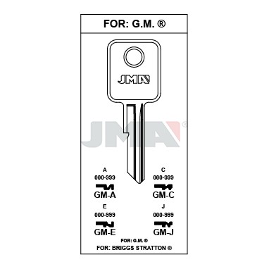 Llave en bruto JMA GM-J – vista agrupada