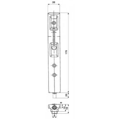 GU 6-28759-00-0-1 | Pasador para puerta doble | 175 mm - 5