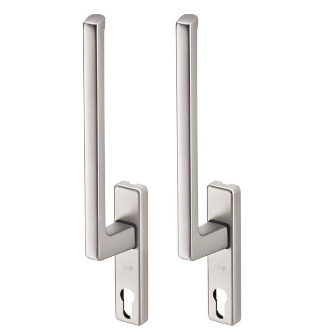 GU K-13267 | Juego de manillas para puerta corredera elevable | Doble con cilindro