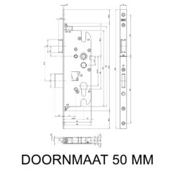 GU Secury Economy | Cerradura para bombín para puertas de madera | Distancia entre ejes 72 mm