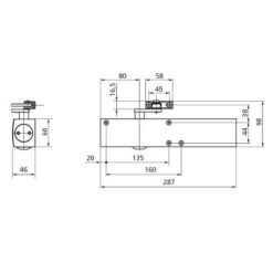 GEZE TS4000 | Cierrapuertas para brazo articulado | Amortiguación de apertura | Fuerza regulable - 4
