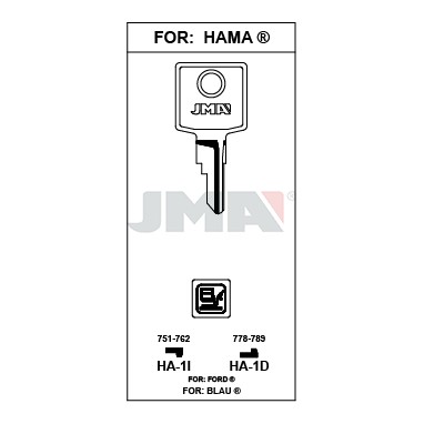 Llave en bruto JMA HA-1D – vista agrupada