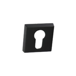 Roseta HDD Pro X-Treme con apertura para bombín, cuadrada | Negro mate | Por unidad