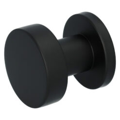 HDD pomo de puerta Top Plat (plano) | Negro