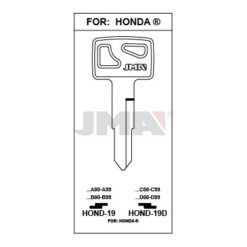 Llave en bruto JMA HOND-19 – vista agrupada