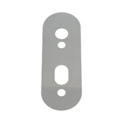 Placa inferior para herraje industrial para cubrir los orificios | Inox 65 x 191 mm