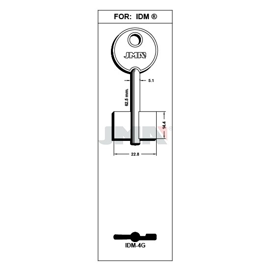 Llave en bruto JMA IDM-4G – vista agrupada