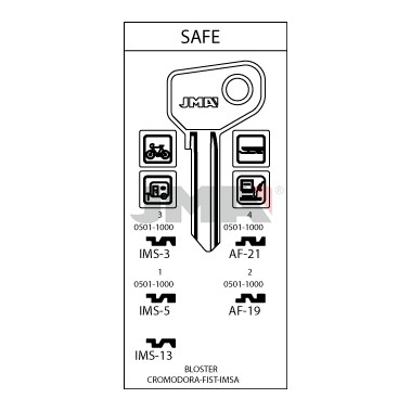 Llave en bruto JMA IMS-3 – vista agrupada