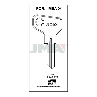 Llave en bruto JMA IMS-7 – vista agrupada